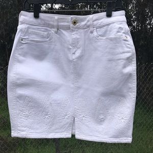 Tommy Hilfiger White Mini Skirt